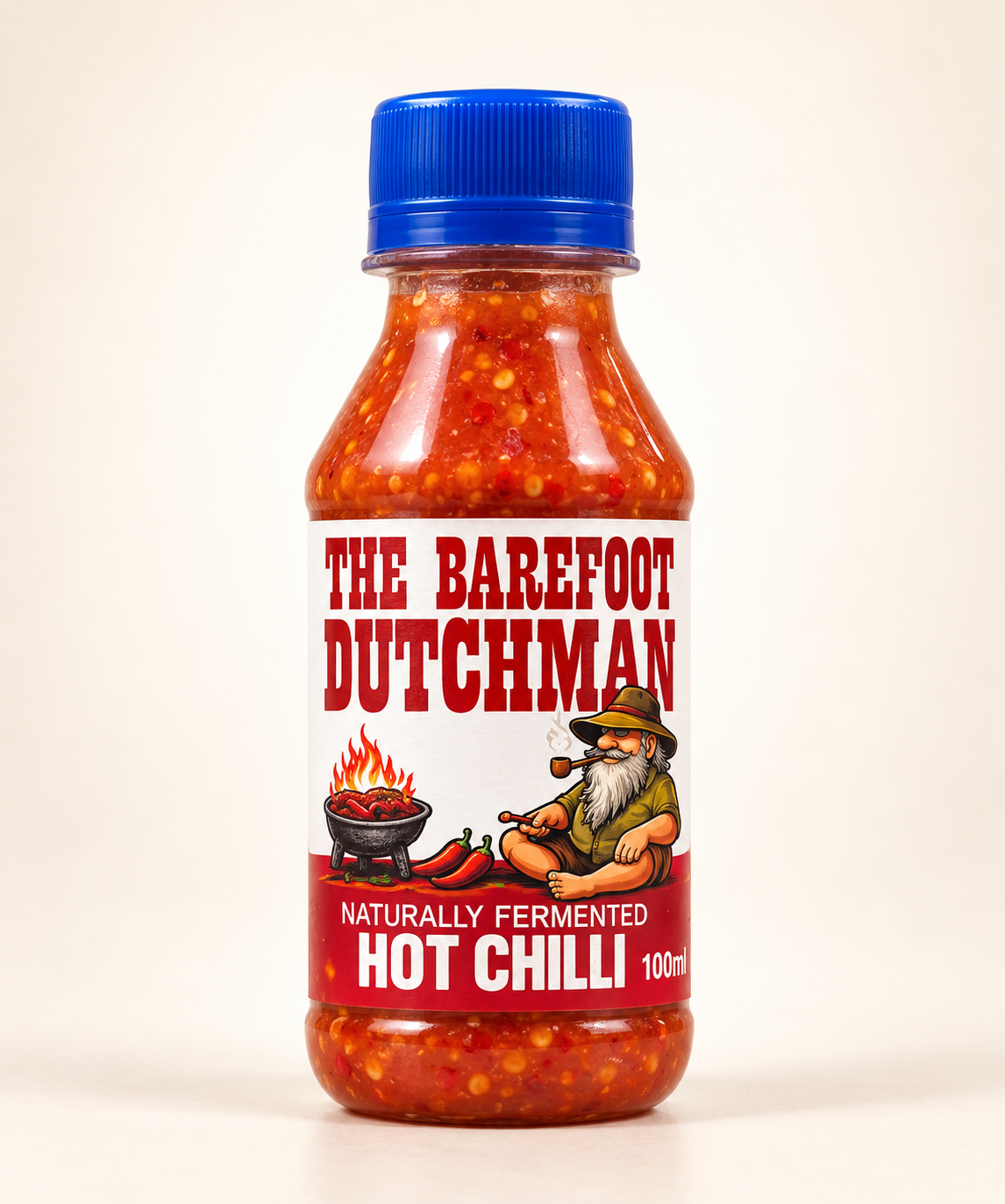 The Barefoot Dutchman Naturally Fermented Hot Chilli Sauce – 100ml